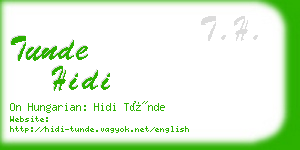 tunde hidi business card